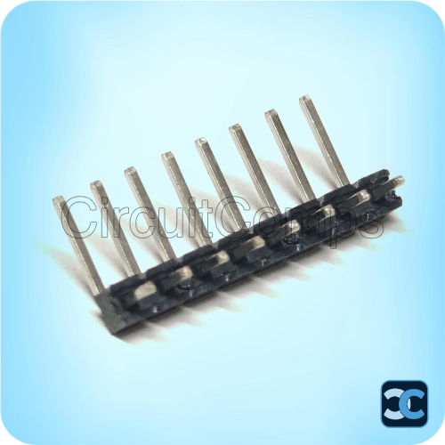 2.54mm 8x1 Male Right Angle Header Strip Reversed