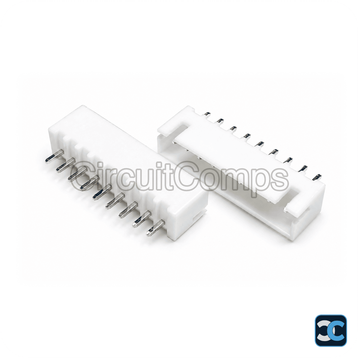 9-Pin JST XH 2.54mm Top Entry Vertical Header – PCB Mount Through-Hole