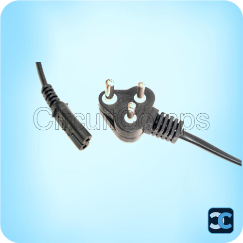 AC Power Cord 1.5 Meter IEC C7 2 Pin 10A 250V Cable