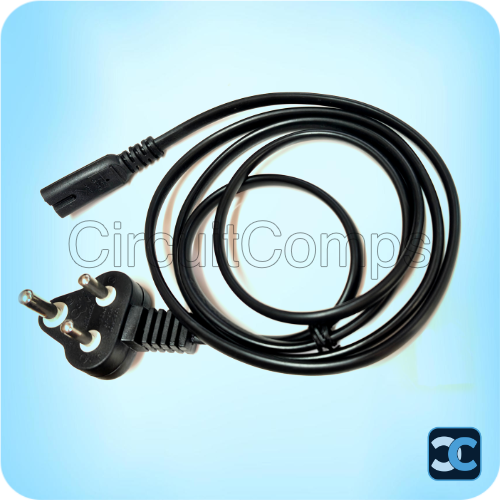 AC Power Cord 1.5 Meter IEC C7 2 Pin 10A 250V Cable