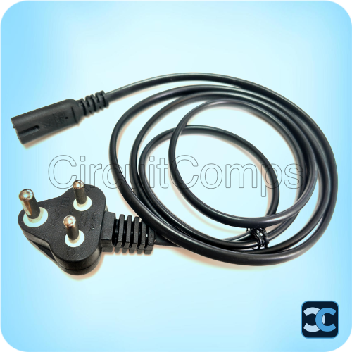 AC Power Cord 1.5 Meter IEC C7 2 Pin 10A 250V Cable