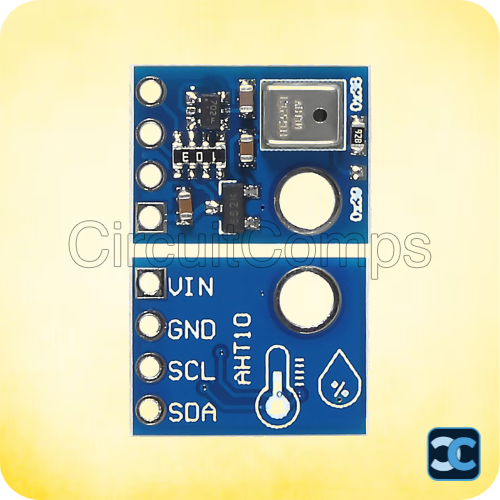 AHT10 Digital Temperature & Humidity Sensor Module – High Precision I2C Sensor for Arduino