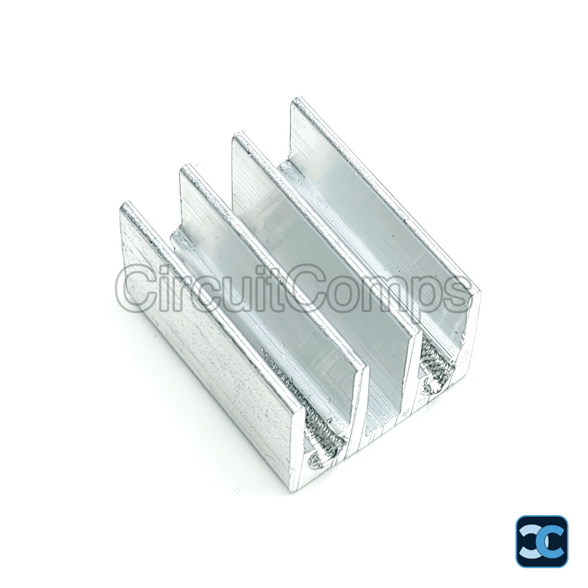 Aluminum Heat Sink TO-220 20mm Silver