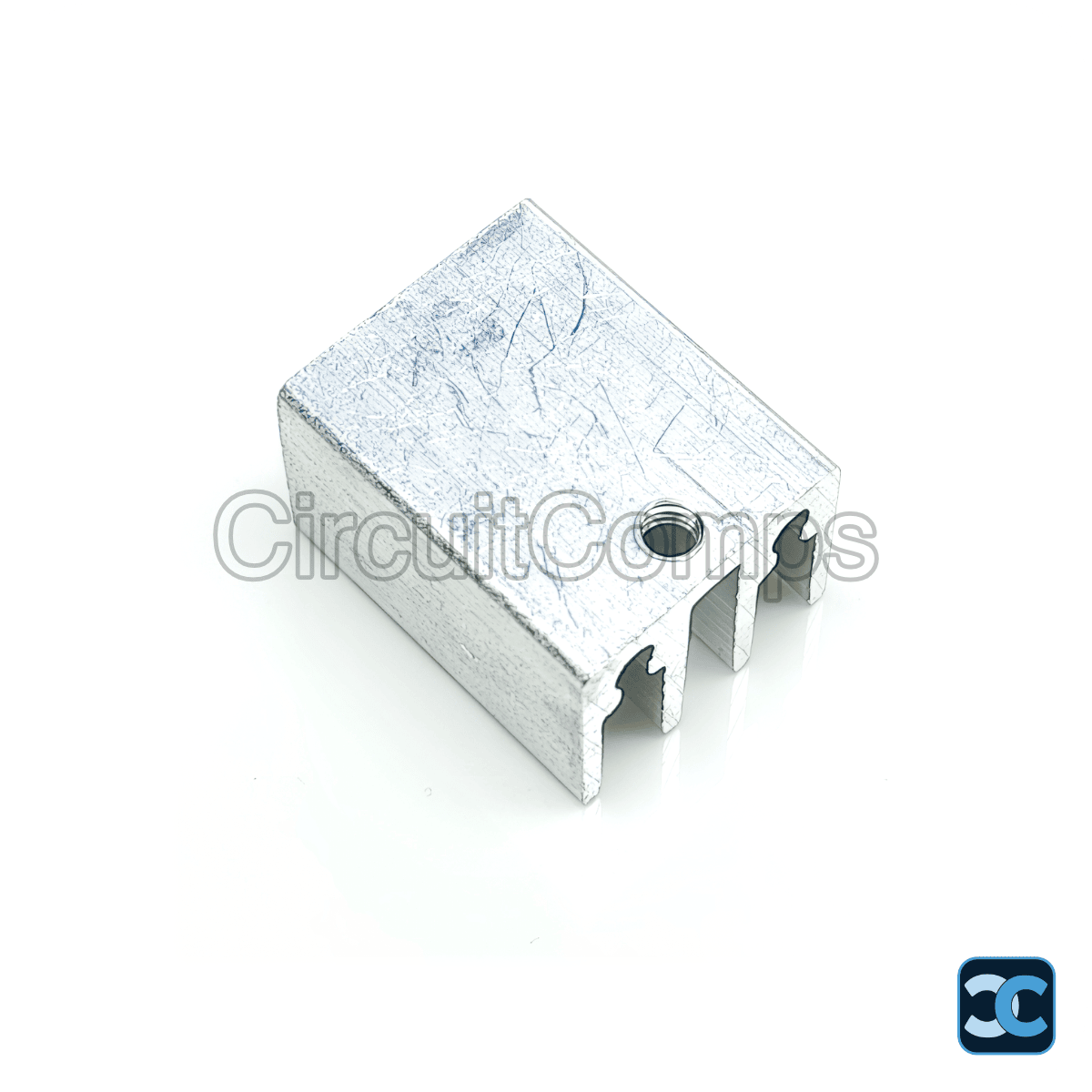 Aluminum Heat Sink TO-220 20mm Silver