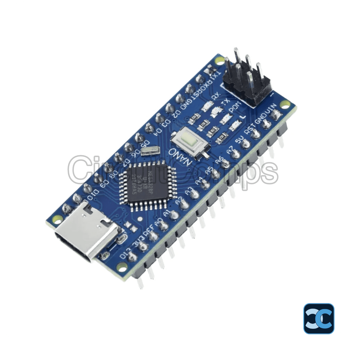 Arduino Nano V3.0 ATmega328P 5V/16MHz Type-C Development Board | CH340G Compatible Mini Microcontroller