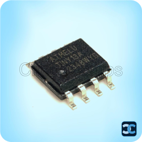 ATTiny13A-SSU 8-bit AVR Microcontroller 1KB Flash SOIC-8