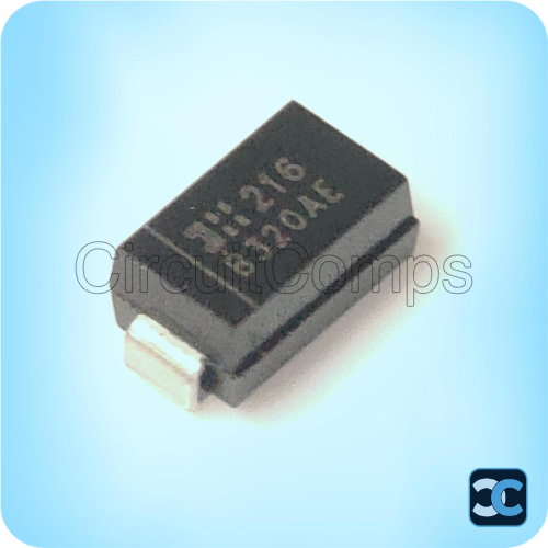B320AE-13 Schottky Rectifier Diode 3A 20V SMA DO-214AC