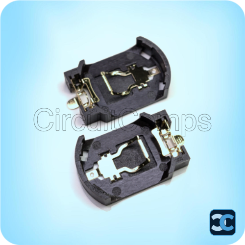 CR2032 Plastic Battery Holder | BS-2032-8 C5MM SMT Button Cell Connector