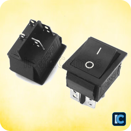 16A 250V AC DPST ON-OFF Rocker Switch – Snap-In Panel Mount KCD4