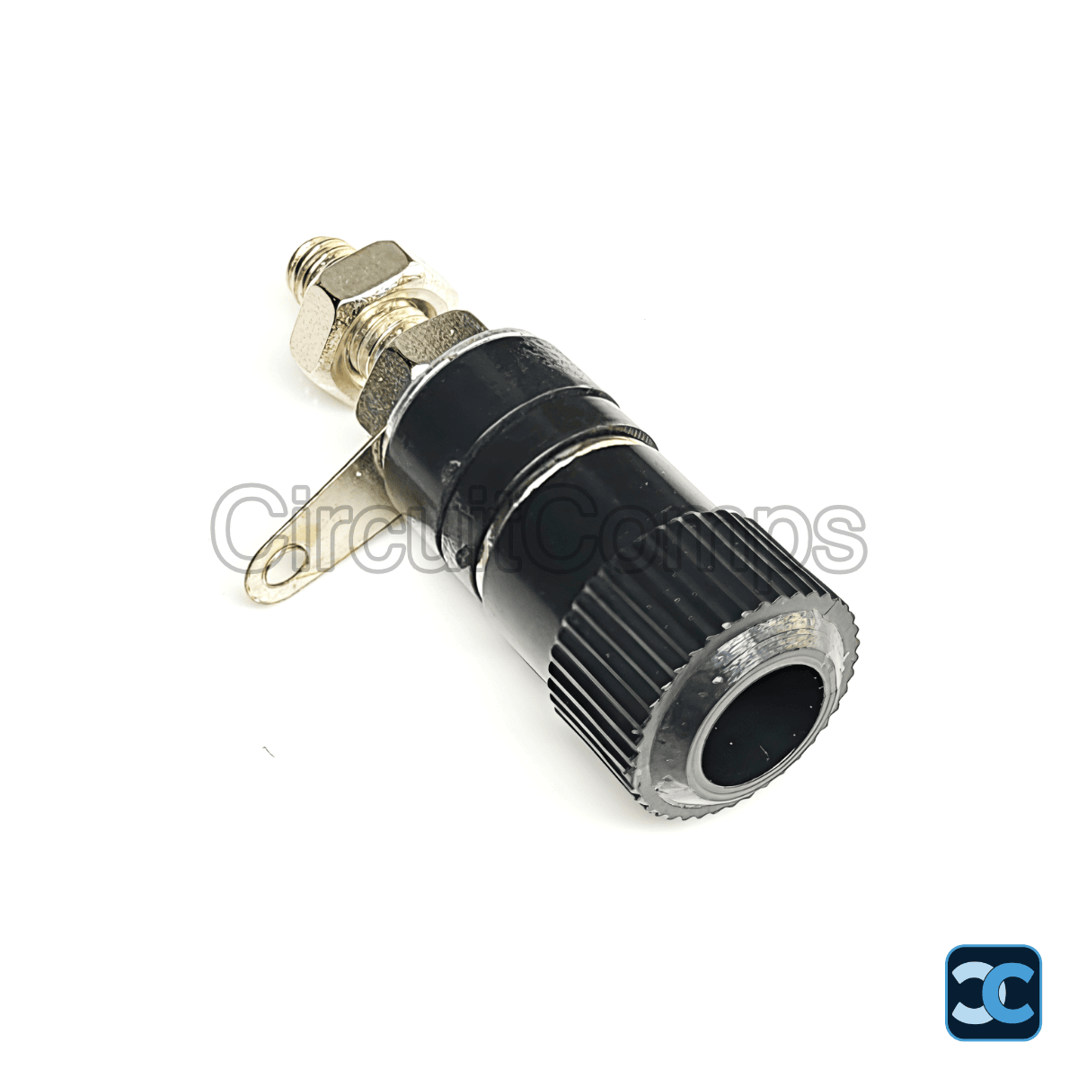 Black 4mm Banana Socket Terminal - Panel Mount