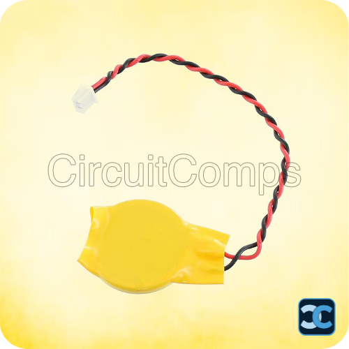 CR2032 3V 220mAh Lithium Coin Cell Battery | 2-Pin Connector