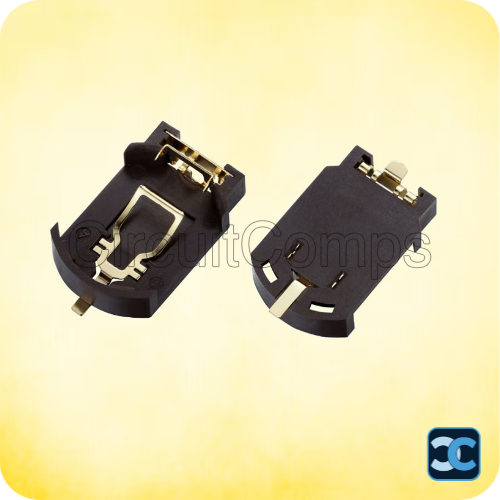 CR2032 Plastic Battery Holder | BS-2032-8 C5MM SMT Button Cell Connector