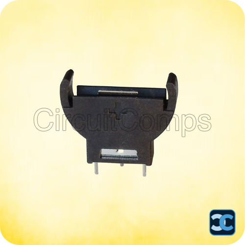 CR2032 3V Lithium Coin Battery | 2-Pin PCB Mount Cell