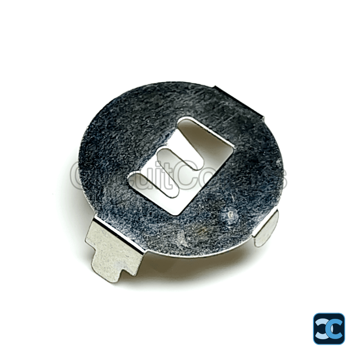 CR2032 Battery Button Cell Holder TH – 20mm Metal Nickel-Plated