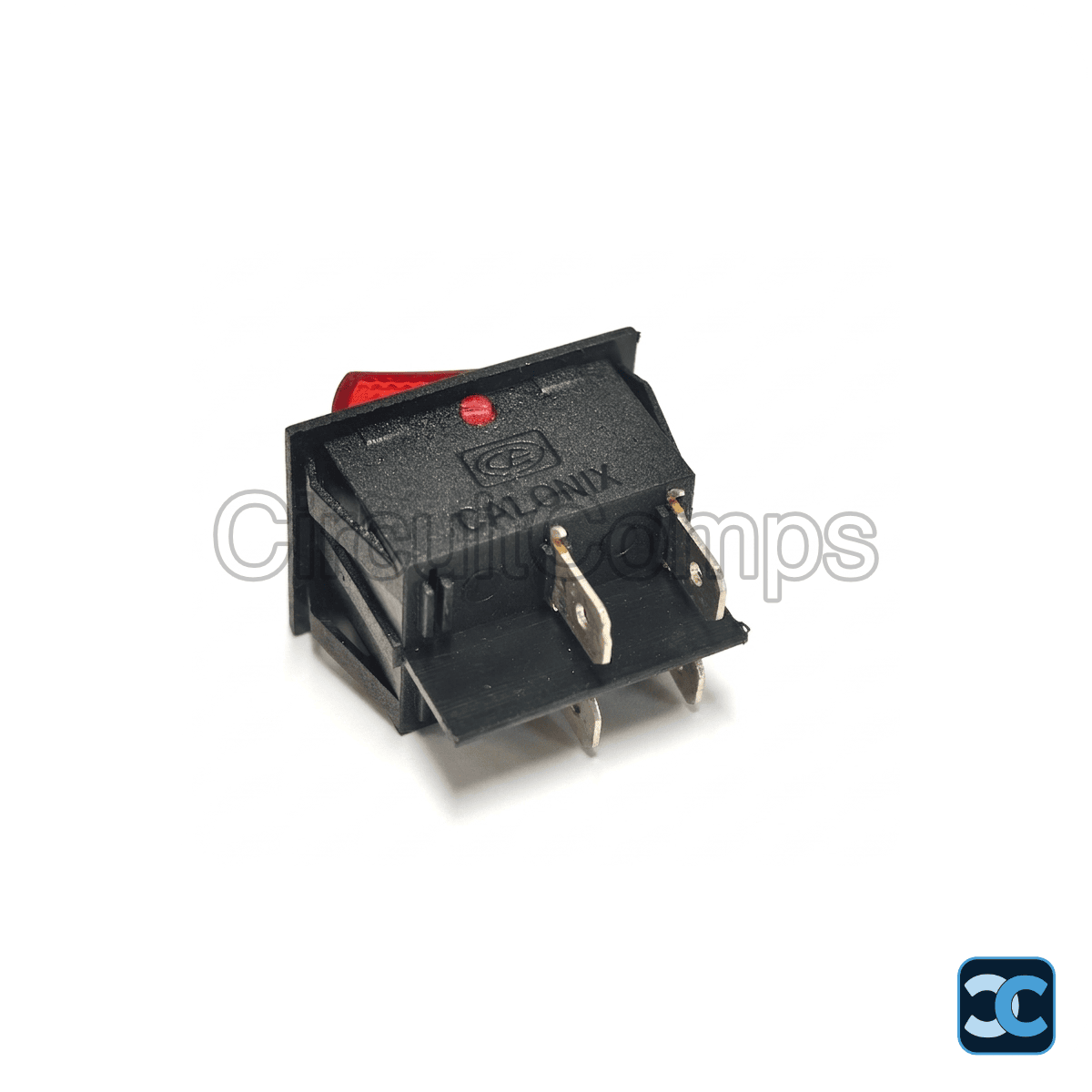 Calonix N620X DPDT Rocker Switch 16A 250V Red Illuminated