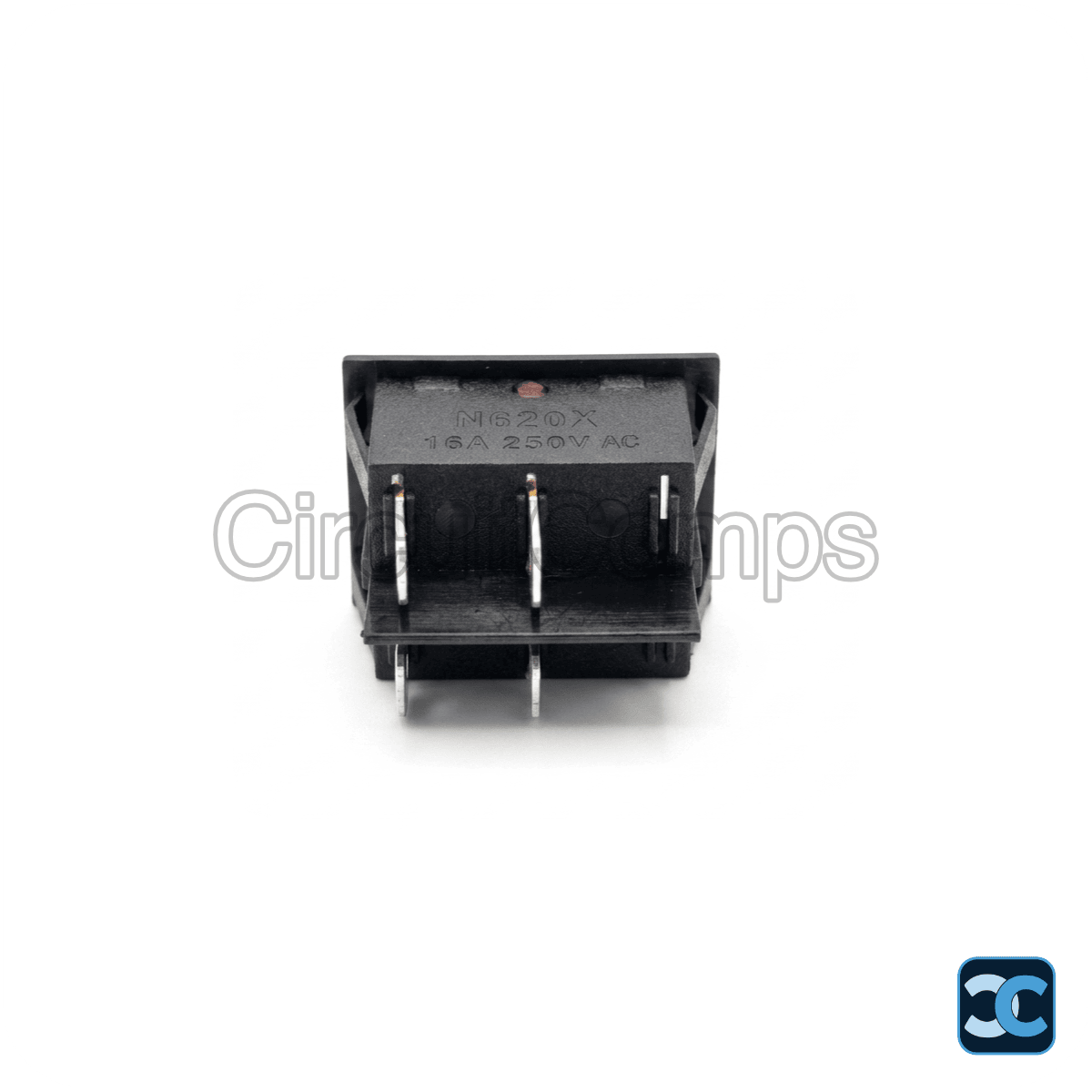 Calonix N620X DPDT Rocker Switch 16A 250V Red Illuminated