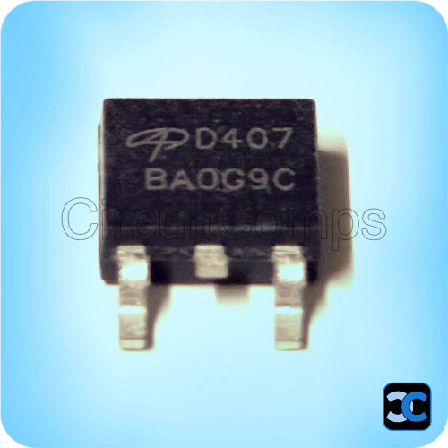 AOD407 P-Channel MOSFET – 12A 60V Power Switch – TO-252 (DPAK)