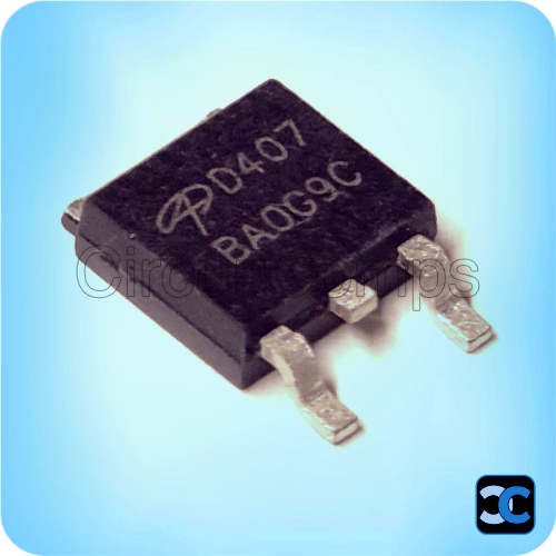 AOD407 P-Channel MOSFET – 12A 60V Power Switch – TO-252 (DPAK)