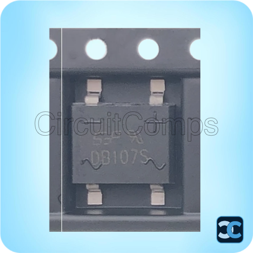 DB107S 1A 1000V Bridge Rectifier SOP-4 SMD