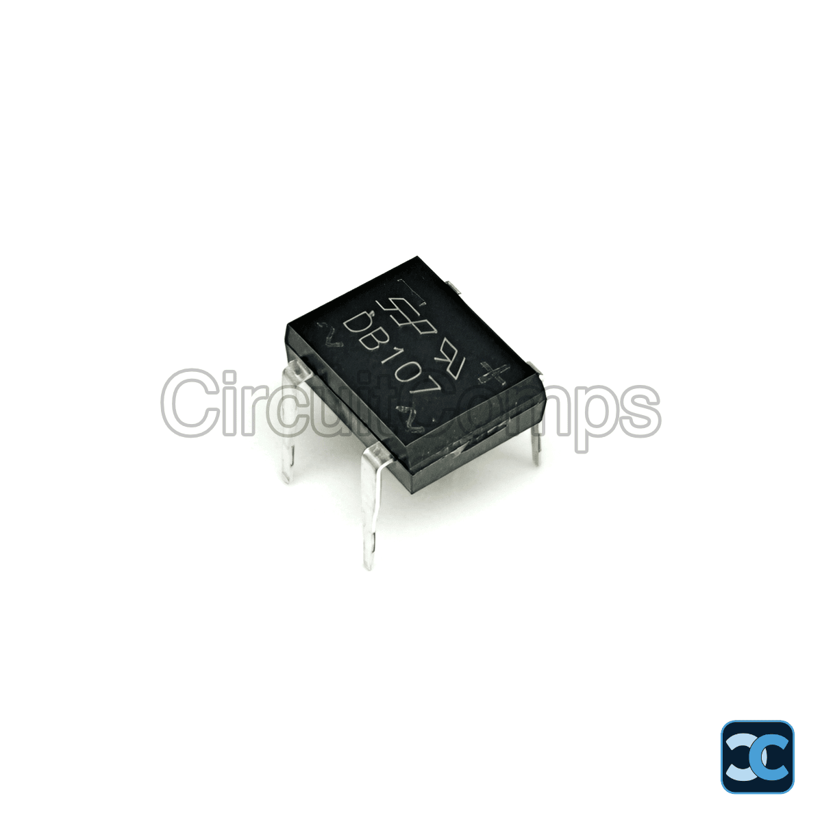 DB107 1A 1000V Full-Wave Bridge Rectifier DIP-4 Through-Hole