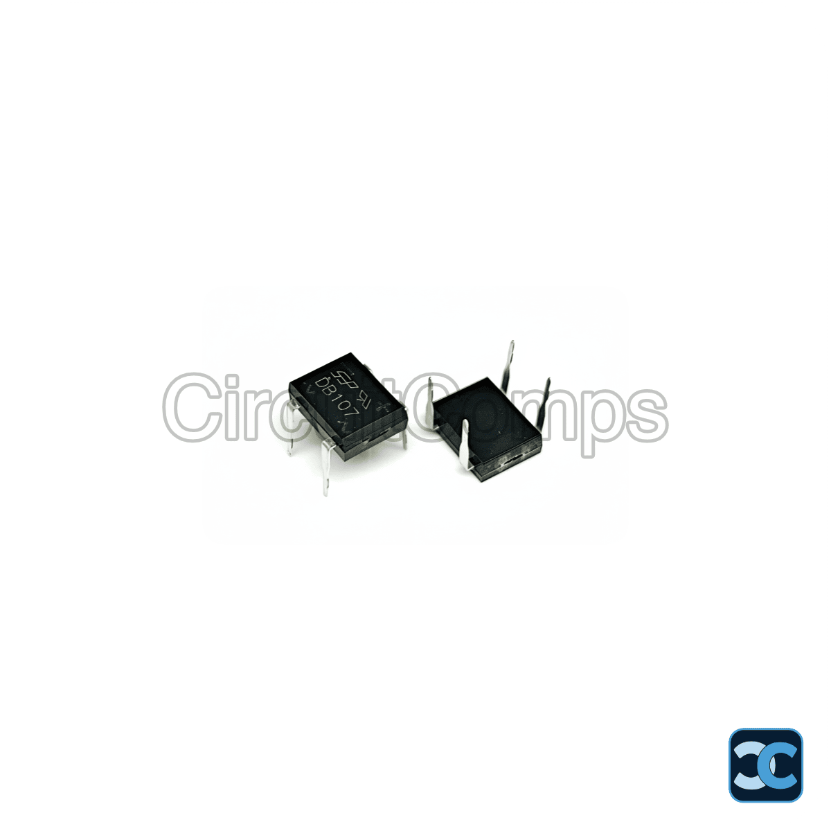DB107 1A 1000V Full-Wave Bridge Rectifier DIP-4 Through-Hole