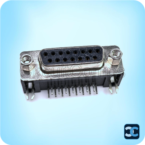 Buy DB15 Female PCB Mount Right-Angle Connector (R/A) Serial & Video ...