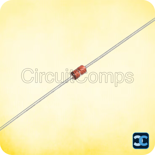 Diode Zener 2V7 – 2.7V Zener Diode – 0.5W – Through-Hole