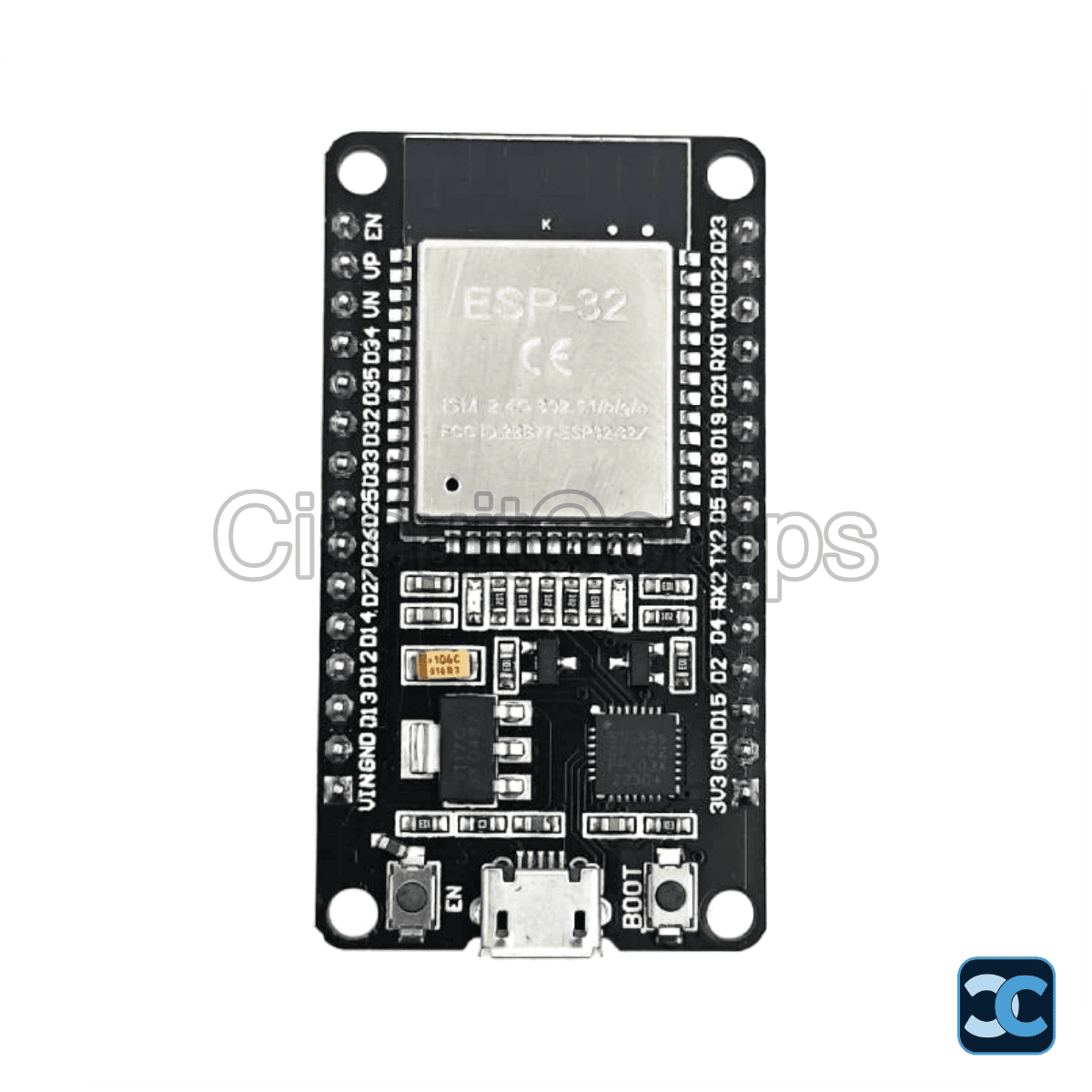 ESP32 WROOM WiFi + Bluetooth Module – 30 Pin