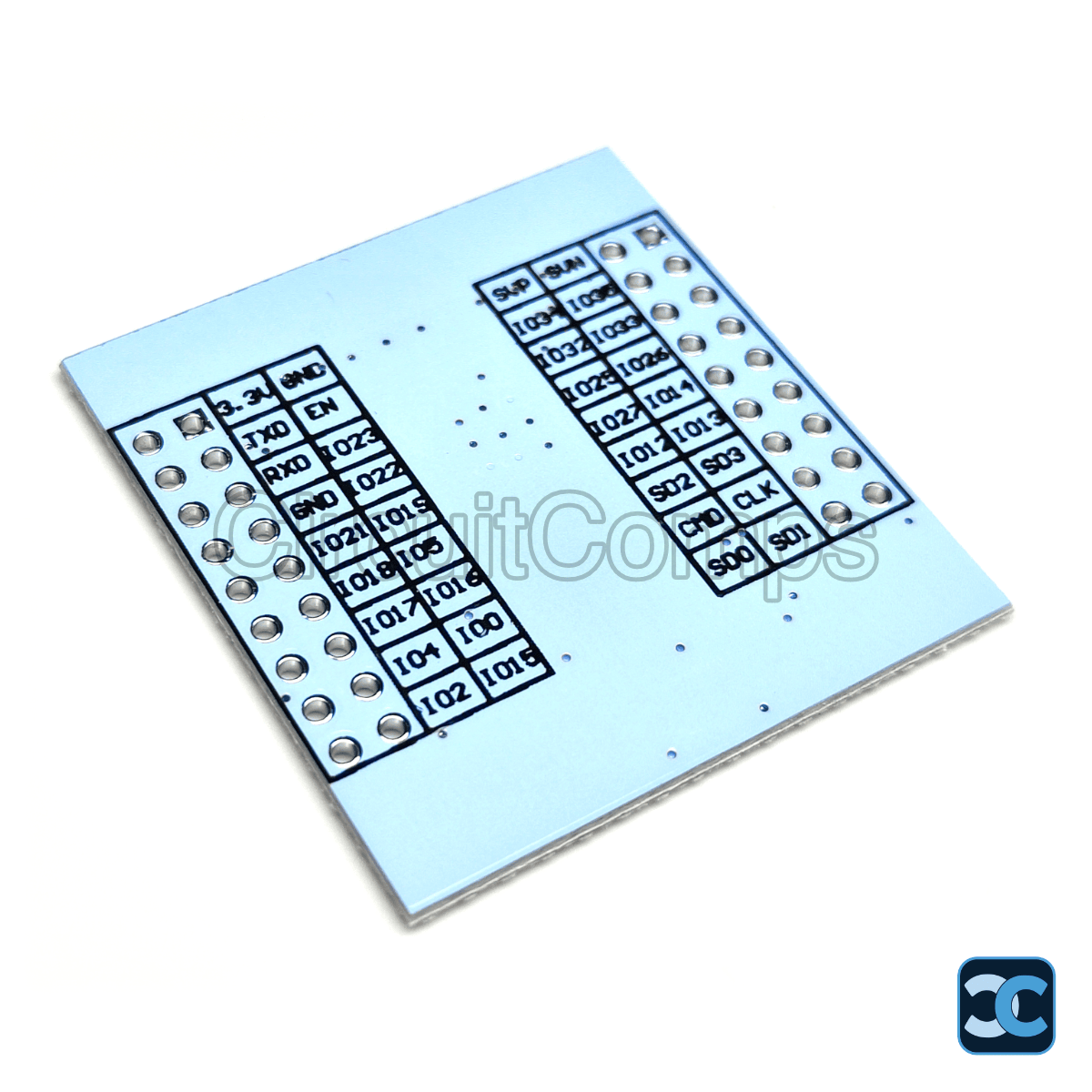 ESP32 ESP-WROOM-32 Adapter Breakout Board with Reset and Flash Buttons