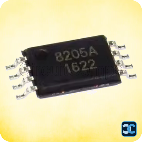 FS8205A Dual N-Channel MOSFET | TSSOP-8 Li-Ion Battery Protection FET