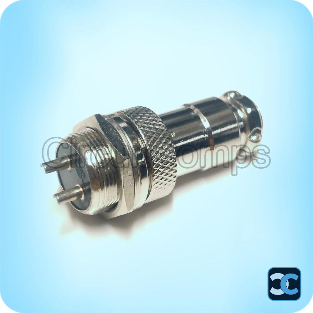 GX16 2 Pin Aviation Connector Male Female Panel Mount 4A 125V