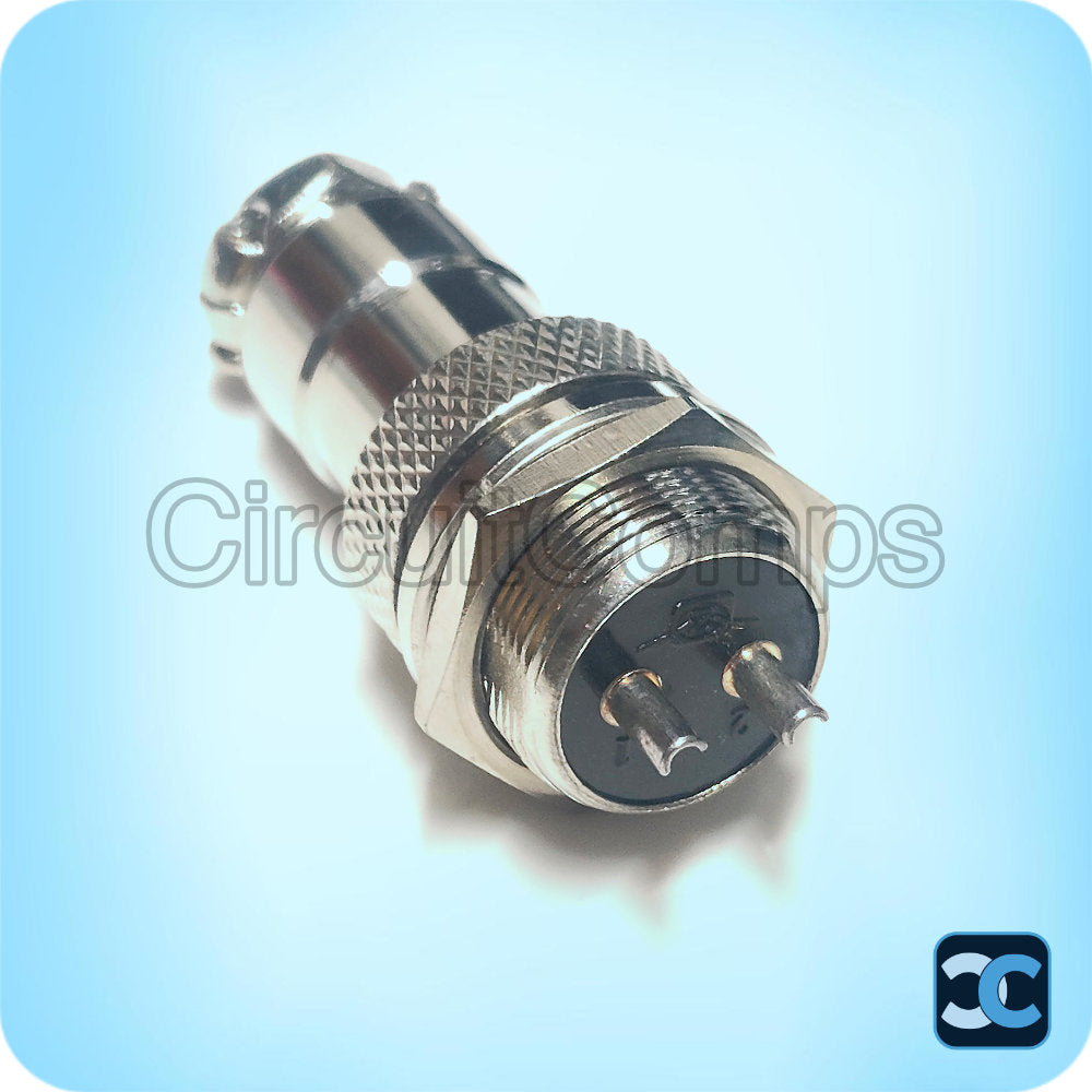 GX16 2 Pin Aviation Connector Male Female Panel Mount 4A 125V