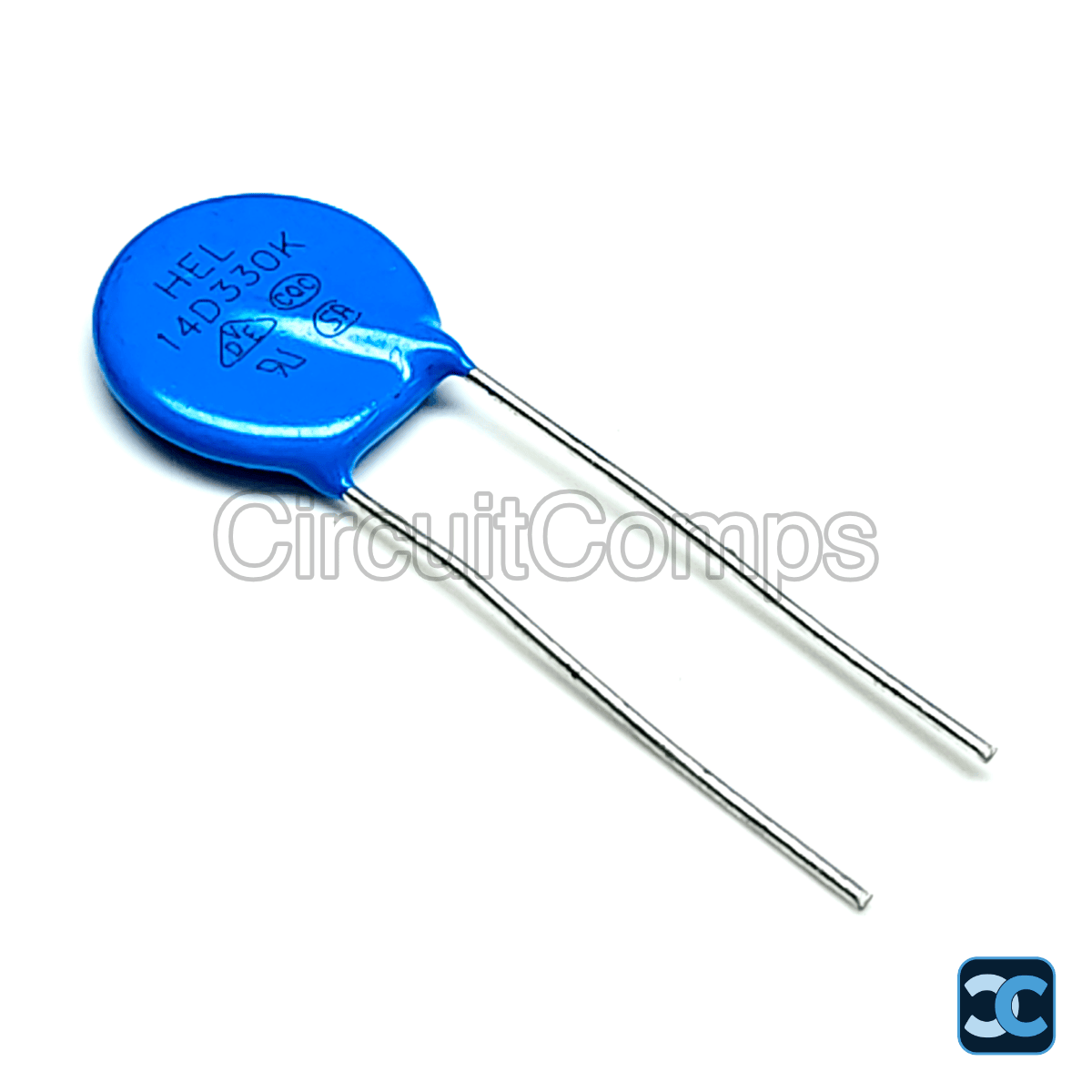 HEL-14D330K 14mm Metal Oxide Varistor (MOV) 33V 1kA Surge Protection