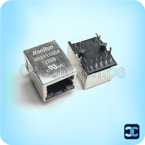 Hanrun Rj45 Logo HY951180A - Hanrun - RJ45 Vertical - Ethernet Transformer – Circuitcomps