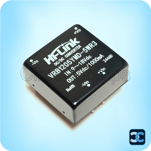 Hi-Link VRB1205YMD-5WR3 DC-DC Converter 12V to 5V 5W 1A