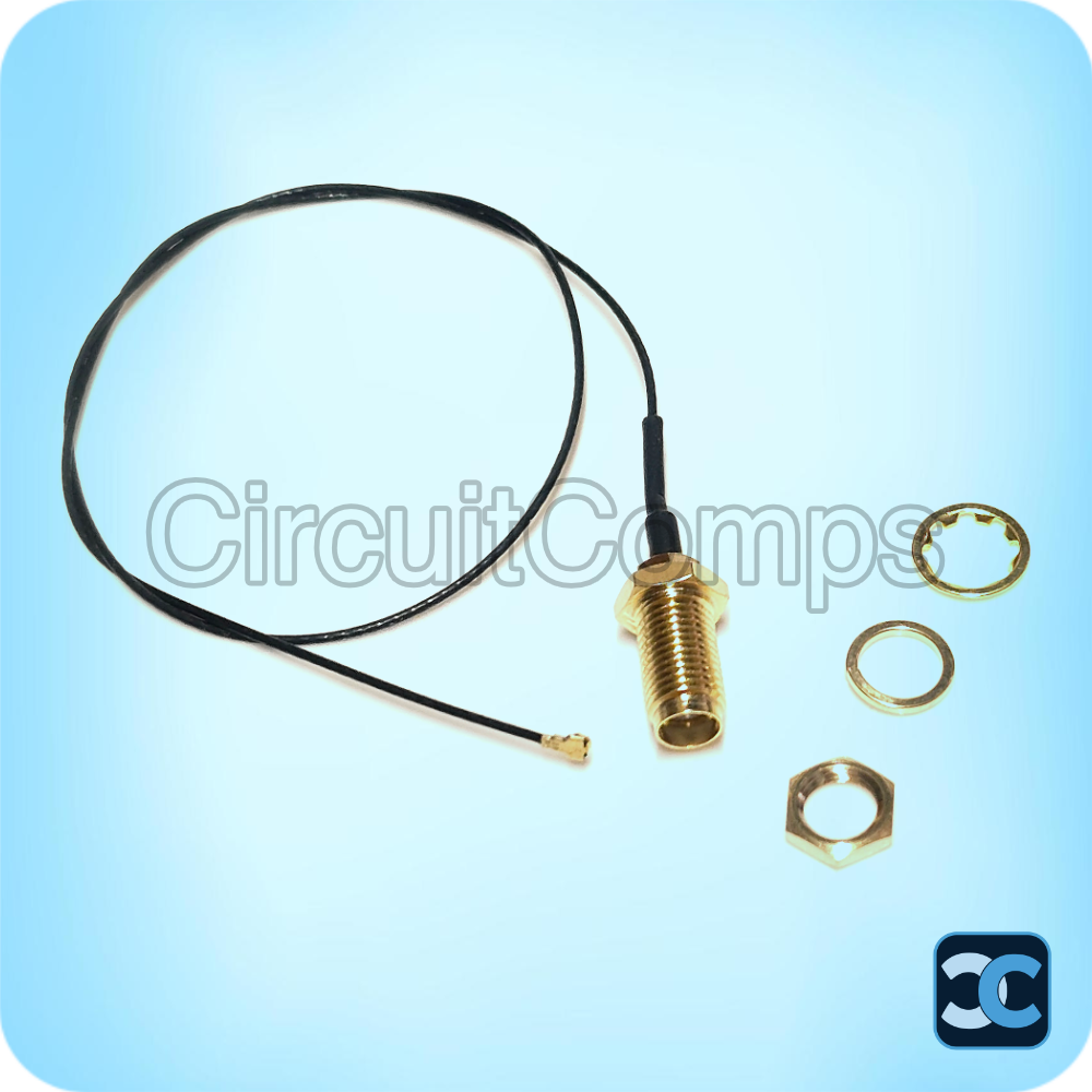 IPEX4 to SMA Female RF Cable 30cm 0.81mm RG Cable