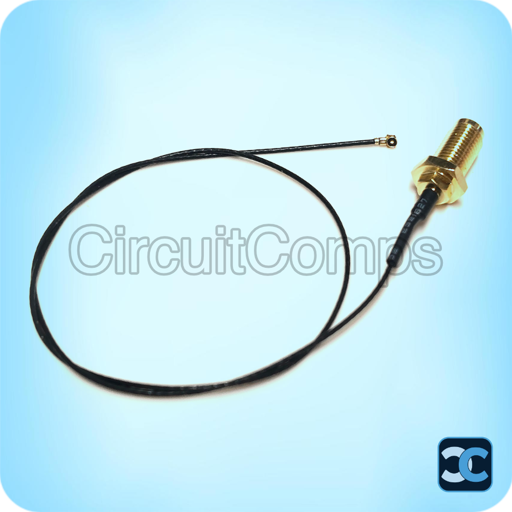 IPEX4 to SMA Female RF Cable 30cm 0.81mm RG Cable