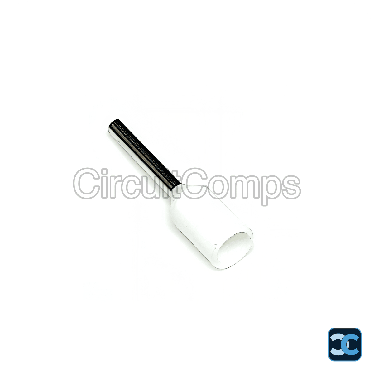 JIGO JG-E0508 0.5mm² Wire Ferrule 1mm ID White Insulated Terminal