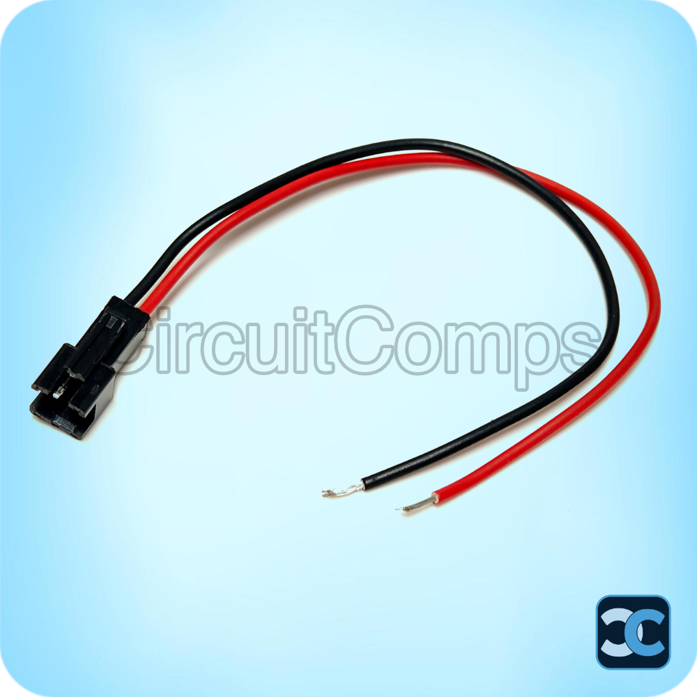 JST SM 2 Pin Connector 2.54mm Pitch with Wire 14cm Male Female