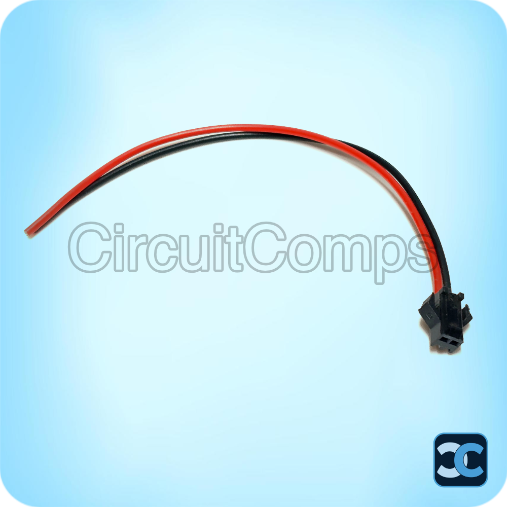 JST SM 2 Pin Connector 2.54mm Pitch with Wire 14cm Male Female