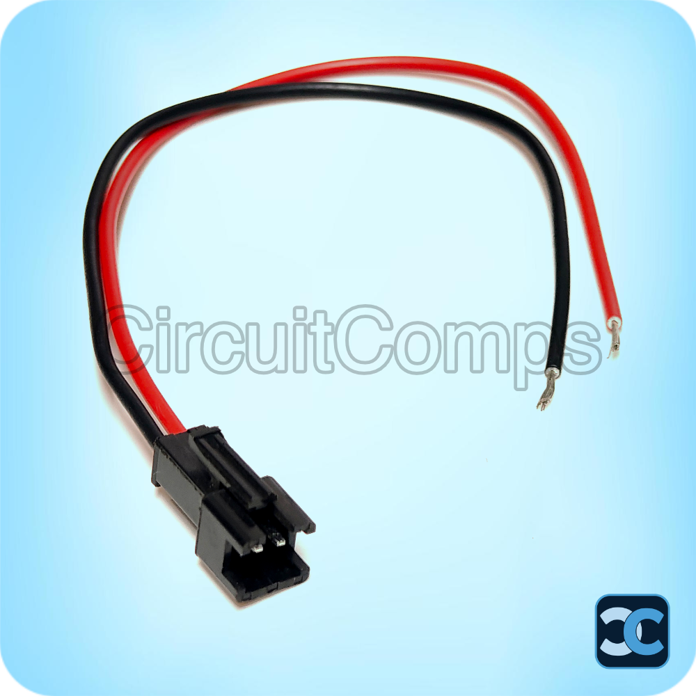 JST SM 2 Pin Connector 2.54mm Pitch with Wire 14cm Male Female