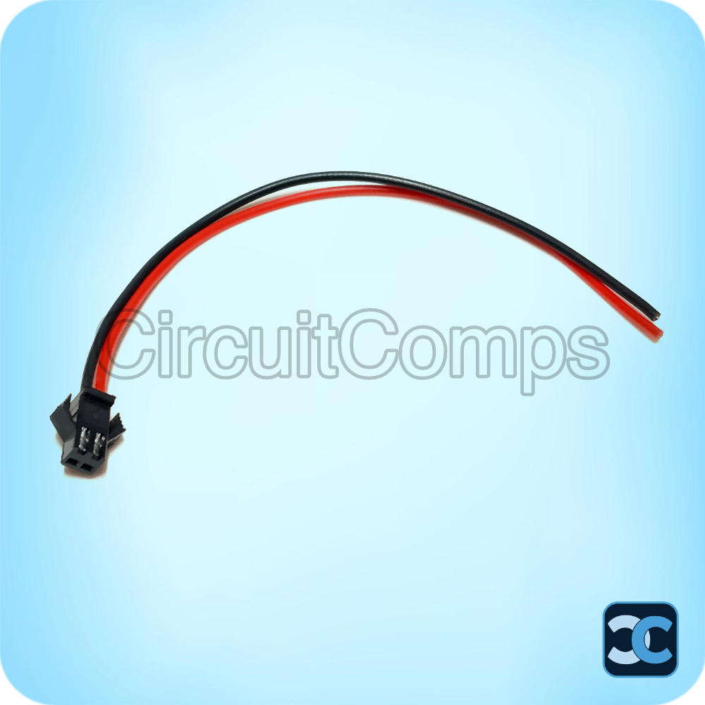 JST SM 2 Pin Connector 2.54mm Pitch with Wire 14cm Male Female
