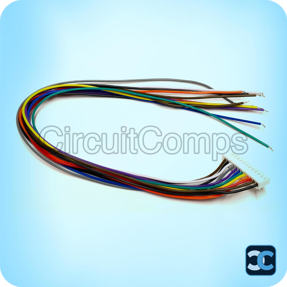 JST XH 12 Pin Female Connector 2.5mm Pitch with 30cm Wire