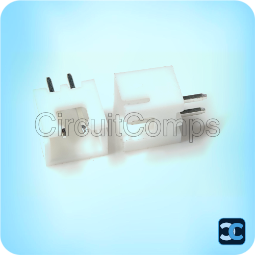 2 Pin JST XH Male Straight Connector 2.54mm Pitch 2512