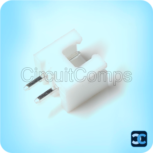 2 Pin JST XH Male Straight Connector 2.54mm Pitch 2512