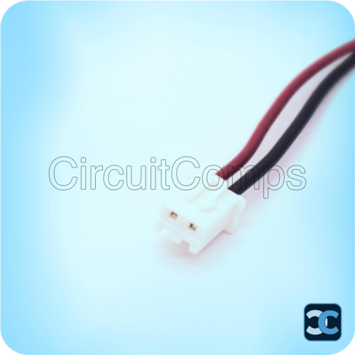 JST XH 2 Pin Female Connector 2.5mm Pitch with 30cm Wire