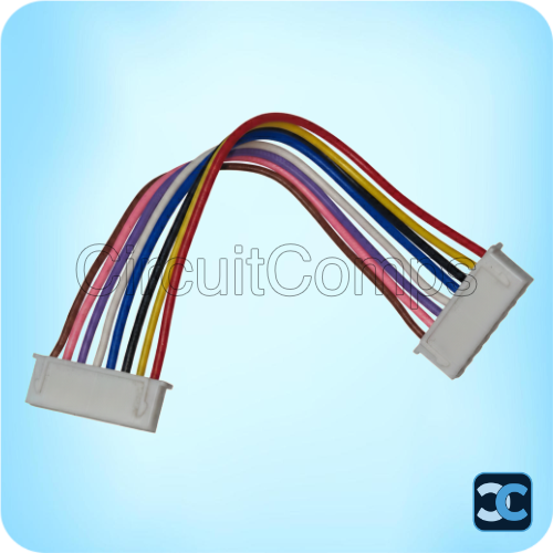 8 Pin JST XH 2.5mm Female to Female Cable 10.8cm Multi Color