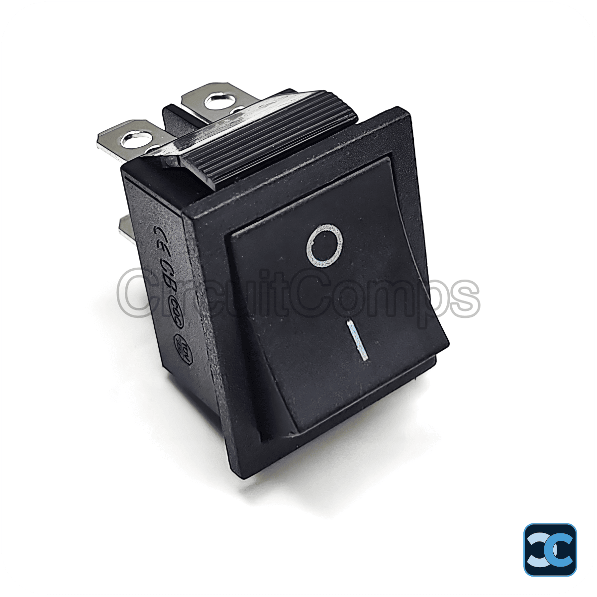 KCD4 16A 250V AC DPST ON-OFF Rocker Switch 4-Pin Heavy Duty