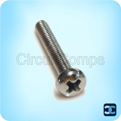 M2.5 x 16mm Phillips Pan Head Screw SS 304 Stainless Steel