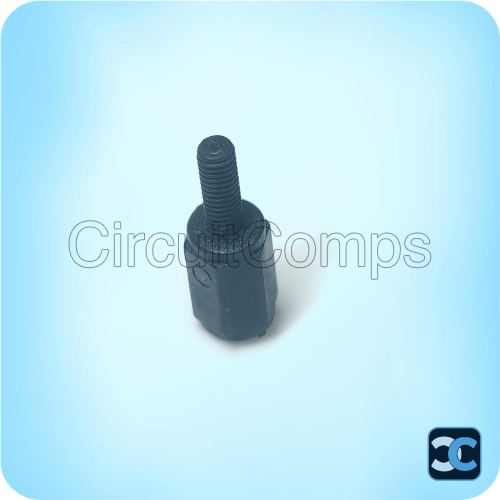 M3 x 10mm Nylon Hex Spacer Male Female PCB Standoff Black